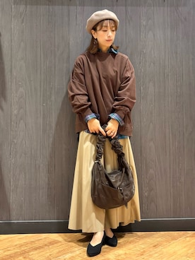 「SHOO・LA・RUE（シューラルー）のアイテム」を使った、meiさん（レディース・153cm）の秋コーディネート
