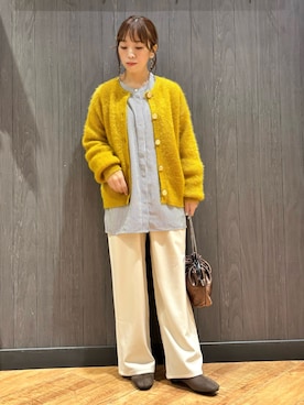 「SHOO・LA・RUE（シューラルー）のアイテム（ショルダーバッグ）」を使った、meiさん（レディース・153cm）の冬コーディネート