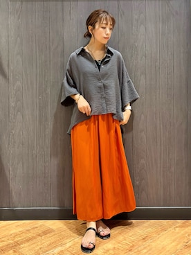 「DRESKIP（ドレスキップ）のアイテム」を使った、meiさん（レディース・153cm）の夏コーディネート