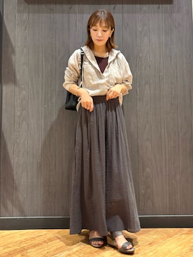 「Cutie Blonde（キューティーブロンド）のアイテム（タンクトップ）」を使った、meiさん（レディース・153cm）の夏コーディネート