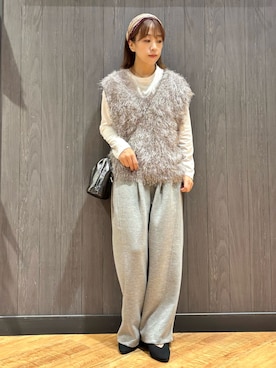 「SHOO・LA・RUE（シューラルー）のアイテム」を使った、meiさん（レディース・153cm）の秋コーディネート