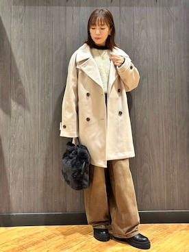 「Cutie Blonde（キューティーブロンド）のアイテム」を使った、meiさん（レディース・153cm）の冬コーディネート