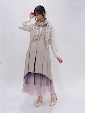 ぽんずさん（レディース・167cm）の春コーディネート