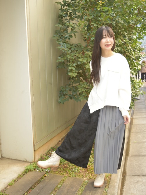 変形ジッププルオーバー（Tシャツ/カットソー）｜axes femme