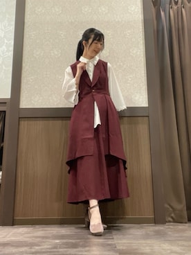 「アイテム（ベスト）」を使った、ぽんずさん（レディース・167cm・30代）の夏コーディネート