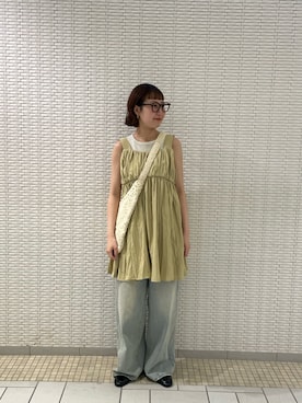 「KBF（ケイビーエフ）のアイテム」を使った、ゆうりさん（レディース・158cm）の春コーディネート