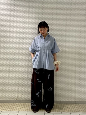 「KBF（ケイビーエフ）のアイテム（パンツ）」を使った、ゆうりさん（レディース・158cm）の春コーディネート