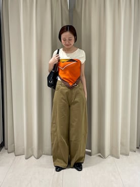 「KBF（ケイビーエフ）のアイテム（パンツ）」を使った、ゆうりさん（レディース・158cm）の夏コーディネート