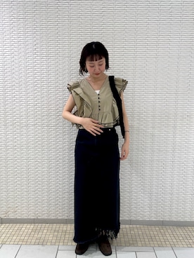「夏コーディネート」｜ゆうりさん（レディース・158cm）の春コーディネート