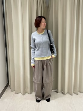 「KBF（ケイビーエフ）のアイテム（その他シューズ）」を使った、ゆうりさん（レディース・158cm）の秋コーディネート