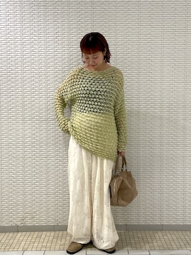 「KBF（ケイビーエフ）のアイテム（バッグ）」を使った、ゆうりさん（レディース・158cm）の春コーディネート