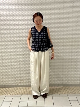 「暑い」｜ゆうりさん（レディース・158cm）の夏コーディネート