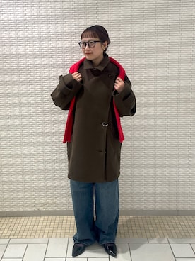 「アイテム（ベスト）」を使った、ゆうりさん（レディース・158cm）の秋コーディネート