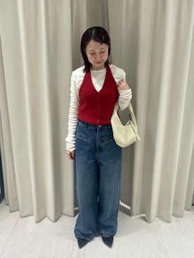 「アイテム（キャミソール）」を使った、ゆうりさん（レディース・158cm）の秋コーディネート