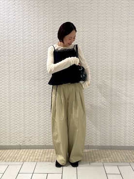 「KBF（ケイビーエフ）のアイテム（その他シューズ）」を使った、ゆうりさん（レディース・158cm）の秋コーディネート