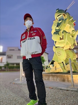 「MOUSSY（マウジー）のアイテム（ジャケット/アウター）」を使った、マルキュー親父さん（メンズ・166cm）の秋コーディネート