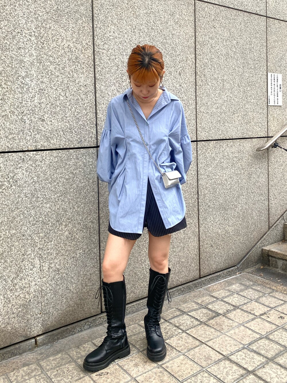 「WHO'S WHO gallery」 「Six M」長袖シャツ FREE ネイビー レディース Six M/シックスエム】デザインシャツ | WHO'S WHO gallery