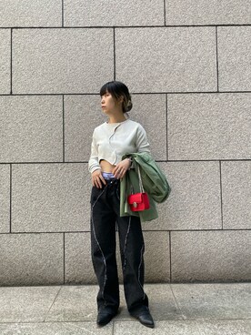 「ストリートファッション」｜「アイテム（その他アウター）」を使った、wwgmikiさん（レディース・158cm）の春コーディネート