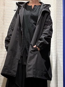 「GGD（ジージーディー）のアイテム（ジャケット/アウター）」を使った、mochaさん（レディース・158cm）の冬コーディネート
