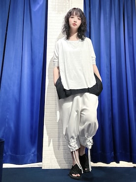「GGD（ジージーディー）のアイテム」を使った、mochaさん（レディース・158cm）の春コーディネート