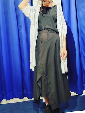 「GGD（ジージーディー）のアイテム」を使った、mochaさん（レディース・158cm）の夏コーディネート