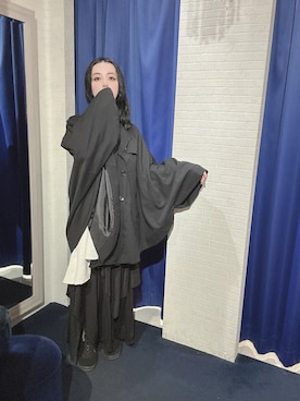 「GGD（ジージーディー）のアイテム（ジャケット/アウター）」を使った、mochaさん（レディース・158cm）の冬コーディネート