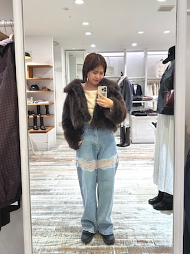 「アイテム（その他アウター）」を使った、nanaさん（レディース・161cm・20代）の冬コーディネート