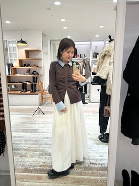 nanaさん（レディース・161cm）の冬コーディネート