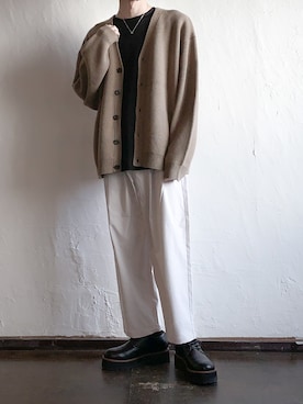 「RUUBON（ルーボン）のアイテム（その他パンツ）」を使った、こーきさん（メンズ・172cm）の秋コーディネート