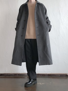 「nowm（ノウム）のアイテム（ジャケット/アウター）」を使った、こーきさん（メンズ・172cm）の冬コーディネート