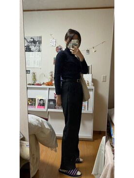 「SONA（ソナ）のアイテム（スラックス）」を使った、m_rougeさん（レディース・166cm）の春コーディネート