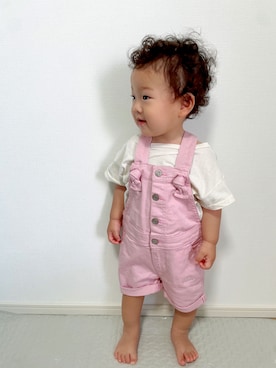 「babyGAP（babyGAP）のアイテム（オールインワン・サロペット）」を使った、rioさん（キッズ・80cm）の夏コーディネート