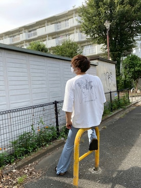 「Adoon plain（アドーンプレーン）のアイテム（パンツ）」を使った、りょーきさん（メンズ・176cm・20代）の夏コーディネート
