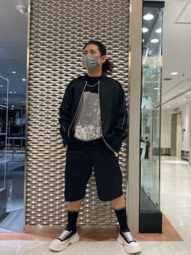 「ISAMU KATAYAMA BACKLASH（イサムカタヤマバックラッシュ）のアイテム（ジャケット/アウター）」を使った、☹MASATO☻さん（メンズ・173cm）の夏コーディネート