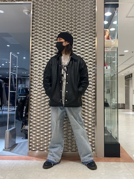 「Feng Chen Wang（フェン・チェン・ワン）のアイテム」を使った、☹MASATO☻さん（メンズ・173cm）の冬コーディネート