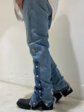 「ISAMU KATAYAMA BACKLASH（イサムカタヤマバックラッシュ）のアイテム（ブーツ）」を使った、☹MASATO☻さん（メンズ・173cm）の夏コーディネート