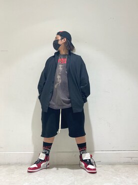 「ROYAL FLASH（ロイヤルフラッシュ）のアイテム（キャップ）」を使った、☹MASATO☻さん（メンズ・173cm）の夏コーディネート