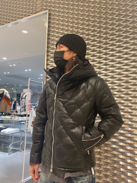 「ISAMU KATAYAMA BACKLASH（イサムカタヤマバックラッシュ）のアイテム（ジャケット/アウター）」を使った、☹MASATO☻さん（メンズ・173cm）の冬コーディネート