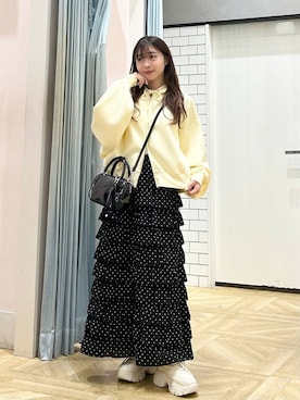 「LOWRYS FARM（ローリーズファーム）のアイテム（スニーカー）」を使った、さちぃさん（レディース・153cm）の秋コーディネート