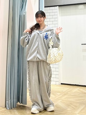 「アイテム（シュシュ）」を使った、さちぃさん（レディース・153cm・20代）の夏コーディネート