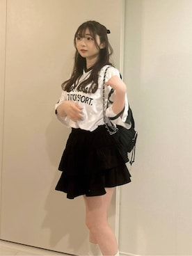 「ALAND（エーランド）のアイテム」を使った、さちぃさん（レディース・153cm）の春コーディネート