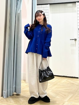 「デート/ロマンティック」｜「アイテム（その他シューズ）」を使った、さちぃさん（レディース・153cm）の秋コーディネート