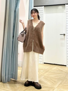 「アイテム（キャミソール）」を使った、さちぃさん（レディース・153cm・20代）の秋コーディネート