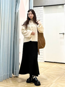 「アイテム（ヘアピン）」を使った、さちぃさん（レディース・153cm）の秋コーディネート