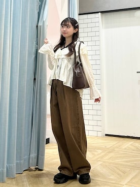 「LOWRYS FARM（ローリーズファーム）のアイテム（スニーカー）」を使った、さちぃさん（レディース・153cm）の秋コーディネート