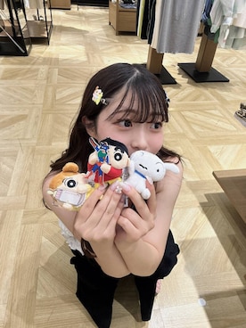 「アイテム（キーホルダー）」を使った、さちぃさん（レディース・153cm）の夏コーディネート