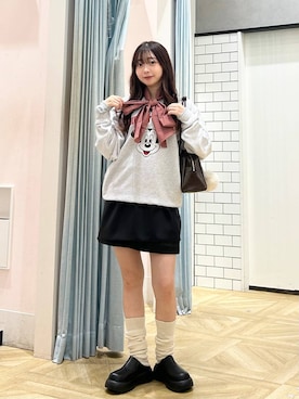 「アイテム（キーホルダー）」を使った、さちぃさん（レディース・153cm・20代）の秋コーディネート