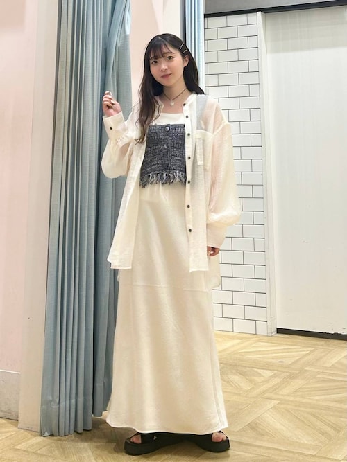 セール】フリンジMIXビスチェ 325495（ベスト）｜LOWRYS FARM