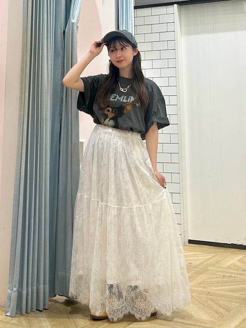 セール】レースボリュームスカート 290863（スカート）｜LOWRYS FARM