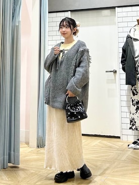 「アイテム（ヘアアクセサリー）」を使った、さちぃさん（レディース・153cm・20代）の冬コーディネート